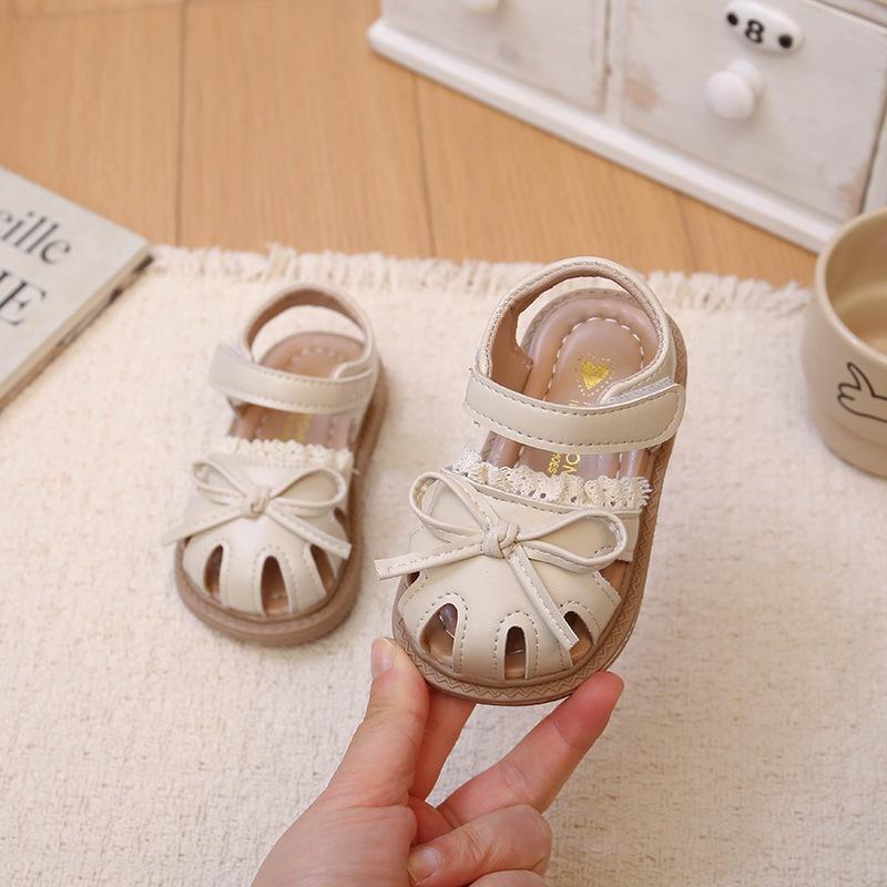 TS JYL JK126 Baby Girls Princess Sandals Anti Slip Soft Sole Lovely Casual Footwear For Toddlers
