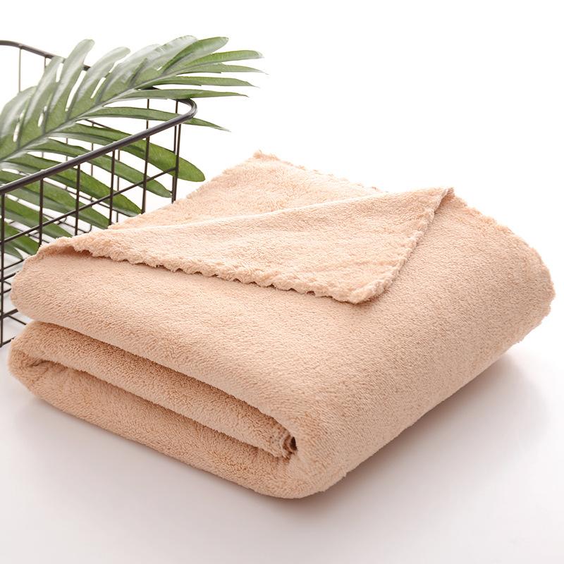 Plain-coloured Soft Absorbent Bath Towel