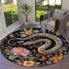 1pc Office Carpet Chair Mats Snake and Floral Garden Perfect for Decorating Office Chairs, Living Rooms, Or Bedrooms