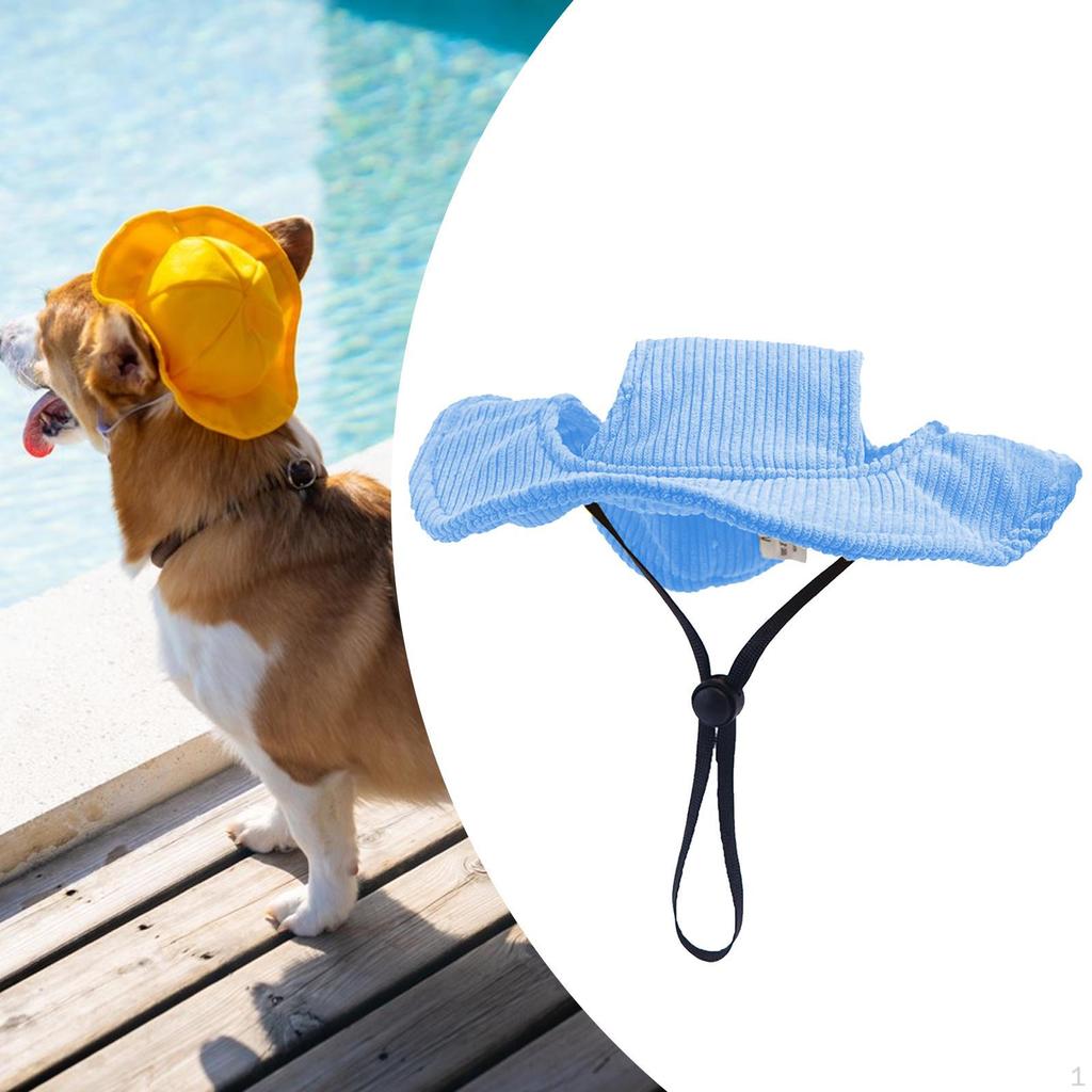 Animal Hat Puppy Sun Off External with Ear Holes, Visor Cap