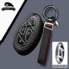 Abs Carbon Fiber 3 5 7 Buttons For Hyundai Ioniq 6 Grand Prix Gn7 Kona Car Remote Key Case Cover Protected Keychain Accessories