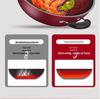 German Crystal Diamond Non-Stick Wok: Oil-Free, Smoke-Free, Induction & Gas Compatible Iron Cookware