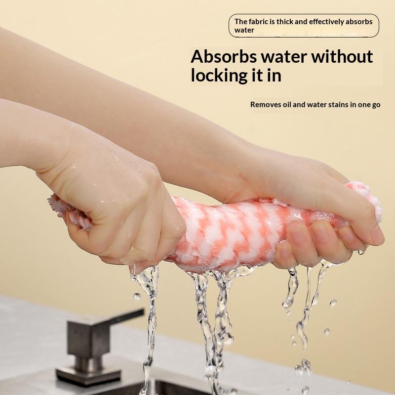 1/3/5Pcs Wavy Striped Towel Thick Soft Skin Friendly Super Absorbent Quick Drying Home Bathroom Kitchen Use