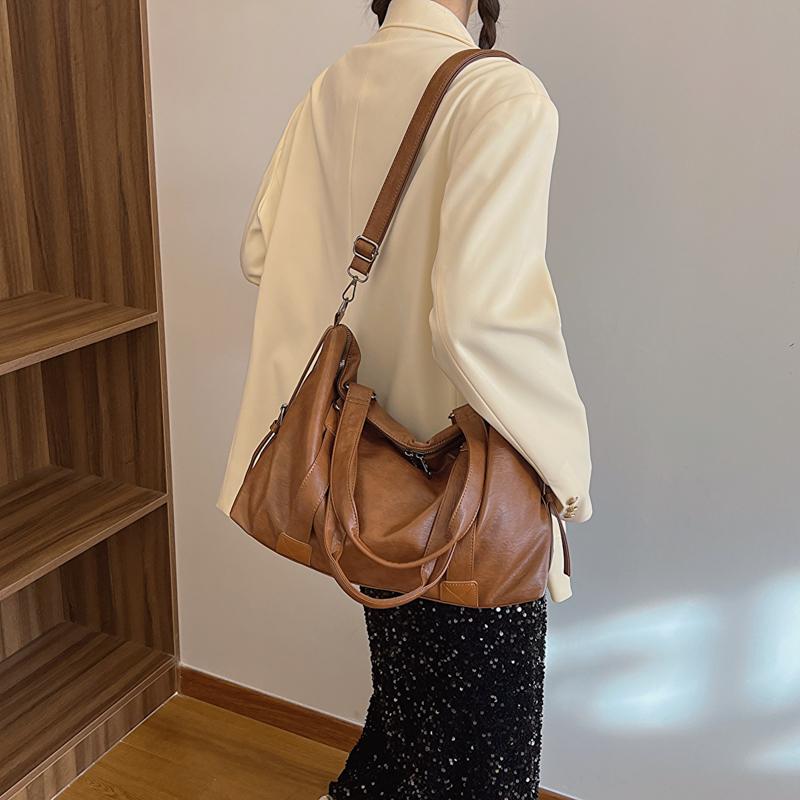 Minimalist Women's Handbag,soft PU Leather Material,large Capacity,solid Color,crossbody Bag,suitable for Travel and Shopping,fashionable Shoulder Bag