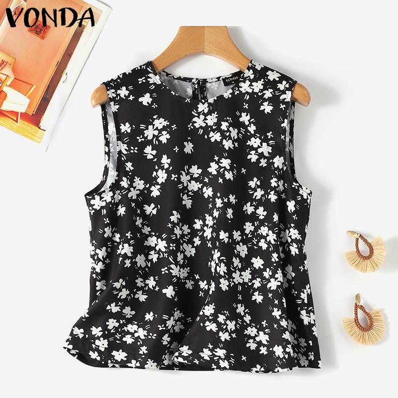 

Женские повседневные топы без рукавов VONDA с ​​цветочным принтом