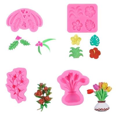Silicone Flower Shaped Baking Molds Chocolate Moulds Silicone DIY Dessert Mould