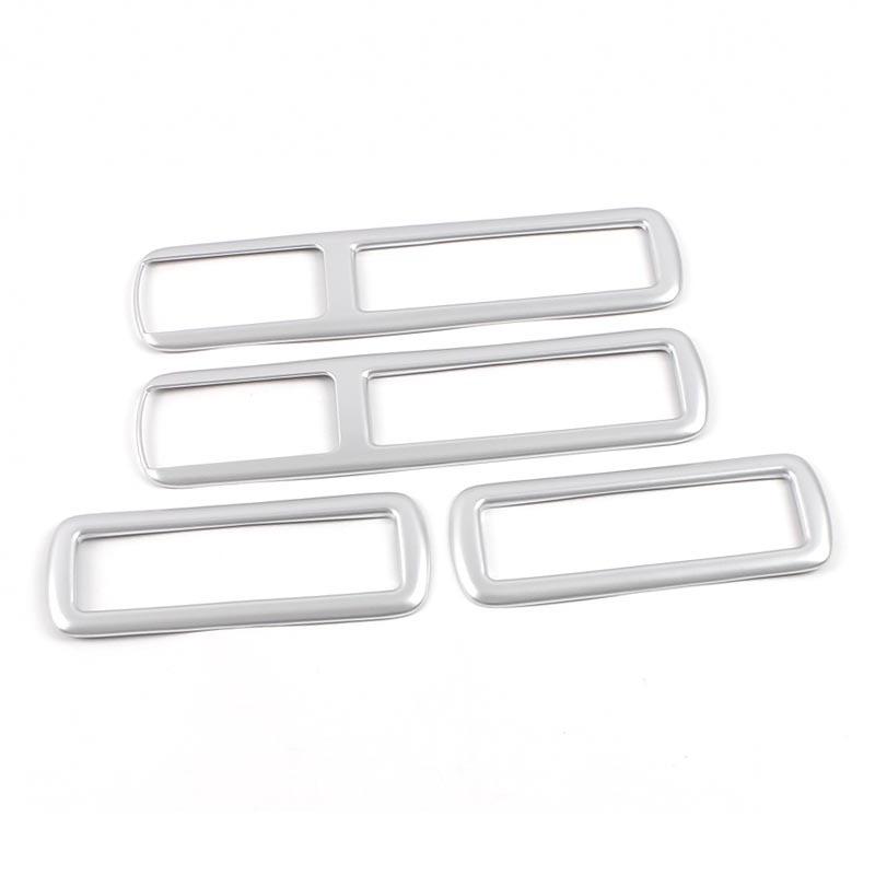 

ABS Carbon Car Внутренняя крыша вентиляционная рама Крышка отделка наклейки Аксессуары для Toyota Highlander XU70 2020 2024 2024 2024 Гибрид серебряный