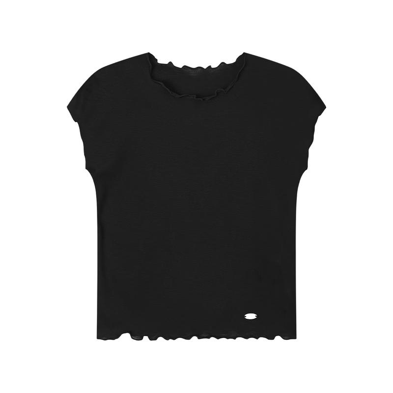 ELLE KIDS Girls Ruffle Short Sleeve T-shirt 110/120