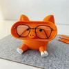 Small Space Saving Container Cartoon Pig Glasses Holder, 3D Printed Phone Stand Desktop Organizer, Bedside Table Accessory Stable Decorative Ornament