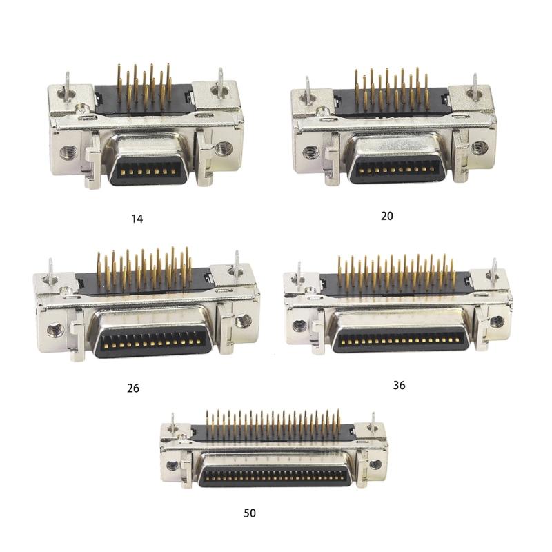 SCSI Solder Socket Connectors Printer Plug SCSI Connector 14P/20P/26P/36P/50P/SCSI Welding Board Motherboards Connector