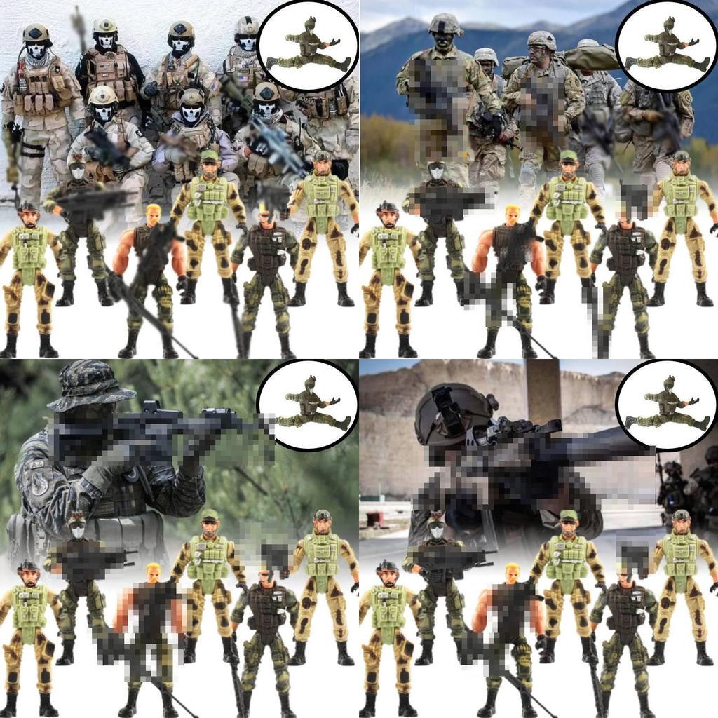 10cm Cross-border Military Action Figure With Articulated Joints Ideal For Collectors And Displays