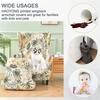 Floral Printed Wing Chair Cover Stretch Spandex Armchair Covers Nordic Removable Relax Sofa Slipcovers With Seat Cushion Covers
