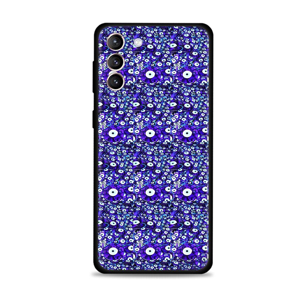 Case For Samsung Galaxy S22 S21 S20 Ultra FE S10 S9 S8 Plus S10e Note 20Ultra 10Plus Cover Funda Blue Nazar Boncuğu Evil Eye