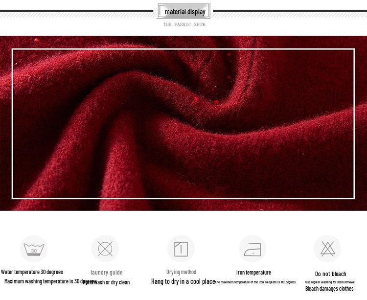 Luxuriöser Wollpullover für Frauen mittleren Alters und ältere Frauen – Dick, Ganzkörper, Halboher Kragen, Perfekt für Herbst und Winter.