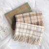 Girls Imitation Cashmere Lattice Stripe Checked Grid Wraps Korean Long Shawls Women Winter Scarves