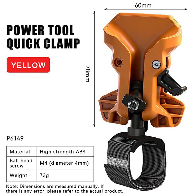 High-Hardness Self-Locking Drill Holder With Belt Clip Quick Release Power Accessory for Workshop DIY Wood Processing Work