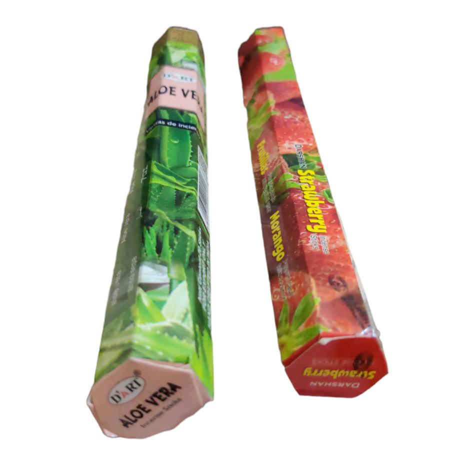 @ Dart Aloe Vera & Darshan Strawberry Incense Sticks For Home Prayer E331 SM173-60% OFF