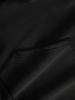 Herren Fleece Hoodie Kunst Buchstaben Slogan Rückendruck Pullover, Übergroß Langarm Grafik Sweatshirt, Lässige Streetwear Herbst Winter Oberteile