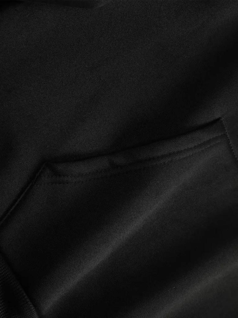 Herren Fleece Hoodie Kunst Buchstaben Slogan Rückendruck Pullover, Übergroß Langarm Grafik Sweatshirt, Lässige Streetwear Herbst Winter Oberteile