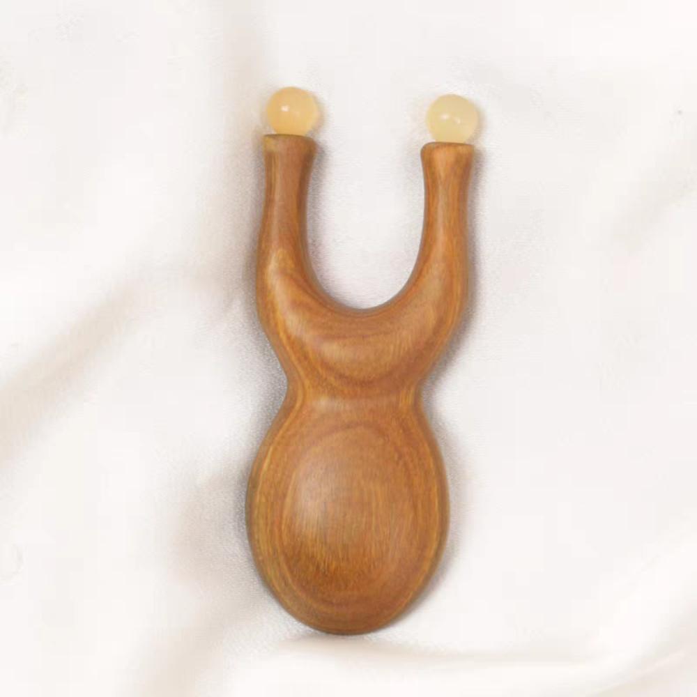 Antistatischer Meridian Massagekamm Faszien Lifting Holz Gua Sha Werkzeug Augenentspannung