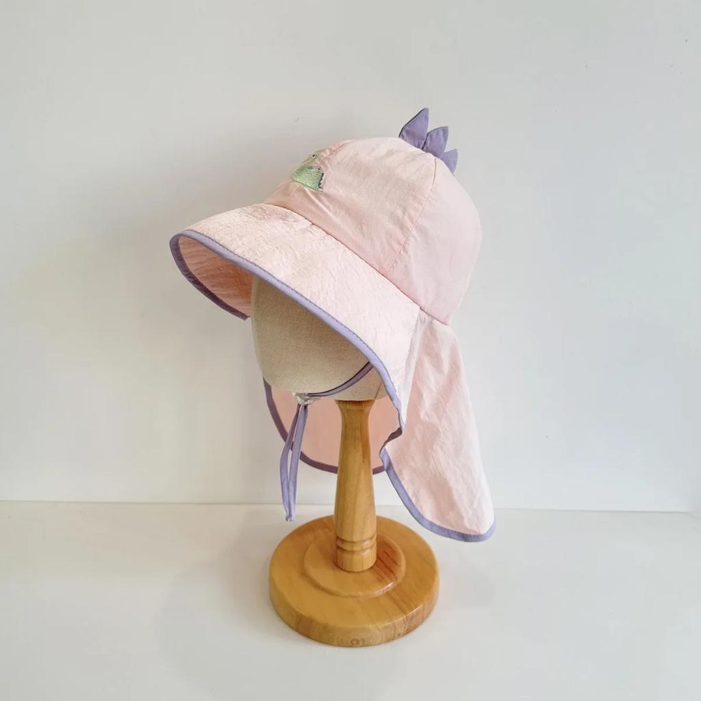 UV Protection Hat Baby Hat Beach Accessories Boys and Girls Sun Protection Wide Brim Sunshade Shoulder Cover Breathable Sun Hat