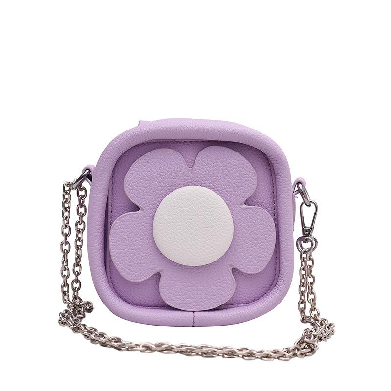 Small fresh literary women's bag 2025 new Mori sweet girl shoulder bag three-dimensional flower mini square bag tide