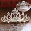 Children's Rhinestone Pearl Crown Hair Comb: Headdress Ornament for Photo Studio or Wedding