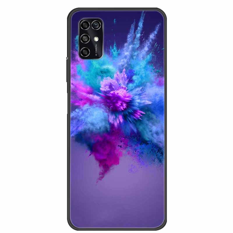 For ZTE Blade V2020 Smart Case Black Bumper Silicon TPU Soft Phone Cover Case For ZTE Blade V20 Smart 8010 Funda Cartoon Coque