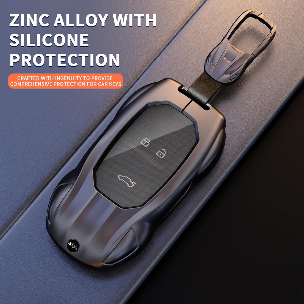 Silicone Car Smart Key Case Cover for Chery Arrizo Tiggo 3 5X 4 8 Glx 7 2019 2020 Protector Keychain Accessories Metal Shell