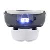 Magnifying Glass, Head Magnifier with Light 1.2X/1.8X/2.5X/3.5X 4 Detachable Lenses Illuminated Headband Magnifying
