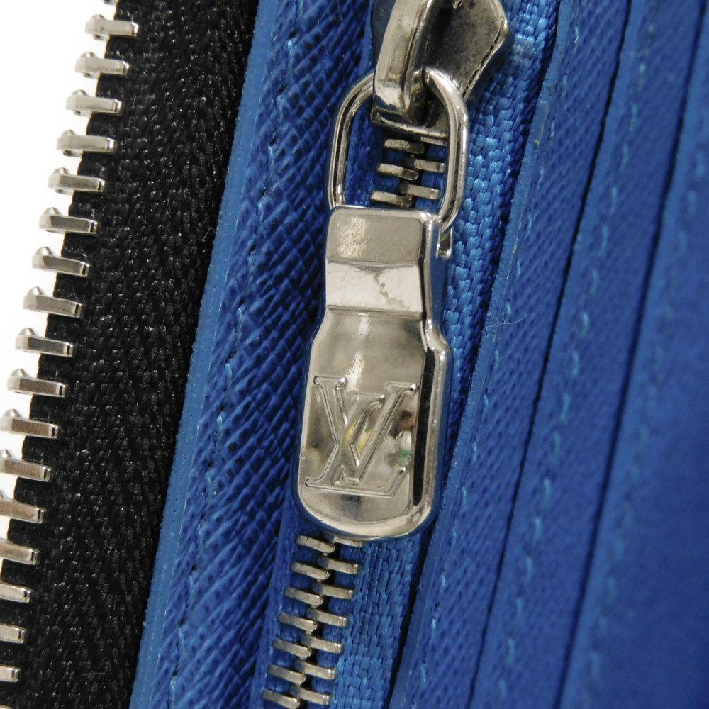Used 12564 Zippy Wallet Vertical M30070 7940 New Zip Around Black Blue Taiga Noir Men's from Japan AUTHENTIC