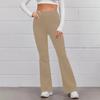 Women's Elastic Waist Solid Color Yoga Pants Athletic Running Casual Leggings