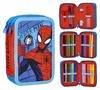 Spiderman Piórnik Trzykomorowy Z Wyposażeniem