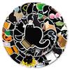 50 Sheets of Cute Black Cat Stickers: Q Version for Notebooks & Diaries