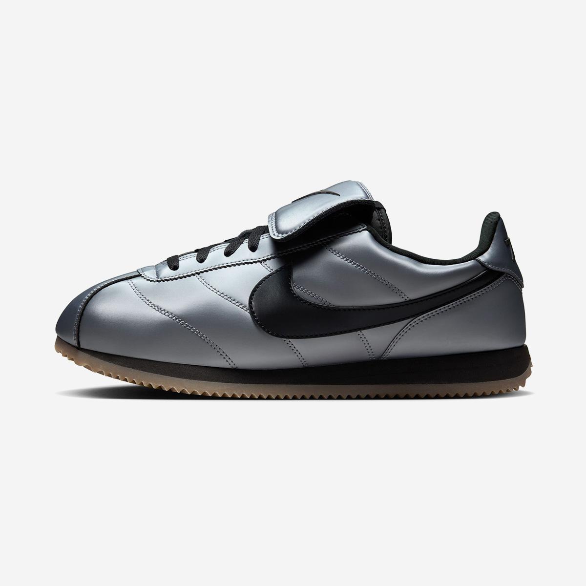 

[Nike] Nike Cortez Leather SE Metallic Cool Gray Black, HQ3490, 1020109326, Popular Korean Shoes 270