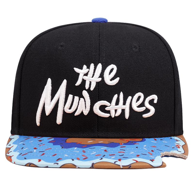 

Sweet Donut THE MUN CHLES Embroidered Flat Edge Hat Four Seasons Men s Trendy Hip Hop Hat Women s Outdoor Sports and Leisure Hat