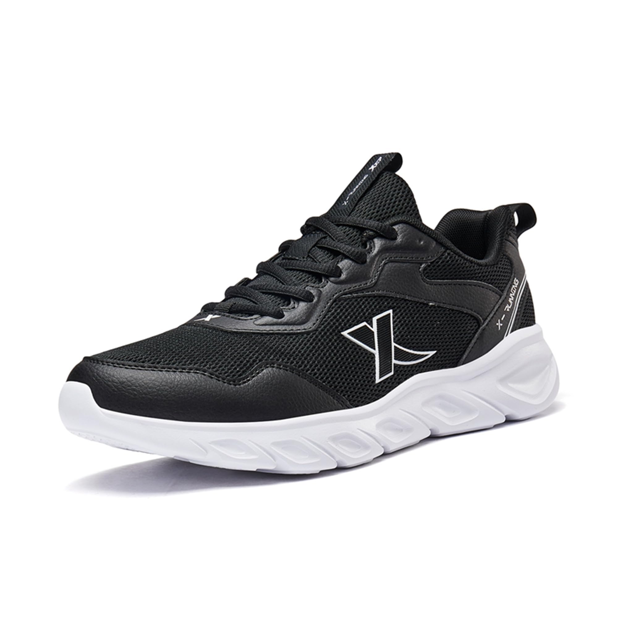 

XTEP Running Perfect for Commuting and Everyday Athletic and Stable Men s Shoes, Black, Breathable, Resilient, Comfortable, Lightweight, Wear, Shoes,