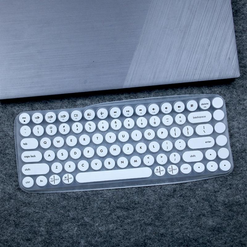 Keyboard Cover for Bluetooth-compatible Wireless Keyboard Silicone Keyboard Protectors Skin Ergonomic Keyboard Protective