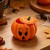 Cute Pumpkin Trinket Case 3D Printed Devil Storage Box with Lid, Funny Ghost Face Decor Halloween Decoration, Desktop Organizer for Jewelry And Small