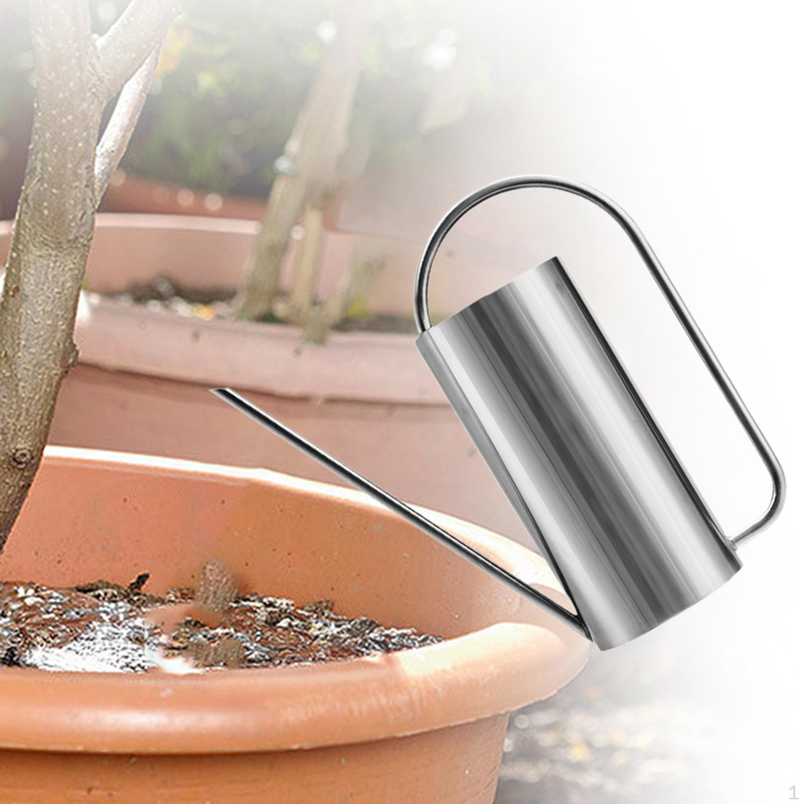 

Лейка 1,5 л Внутреннее оборудование Цветочный горшок Чайник для растений Дом серебряный