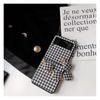 Stylish Luxury Cute 3d Camellia Houndstooth Pu Leather Phone Case For Samsung Galaxy Zflip4 Z Flip 3 5g With Portable Ring Cover