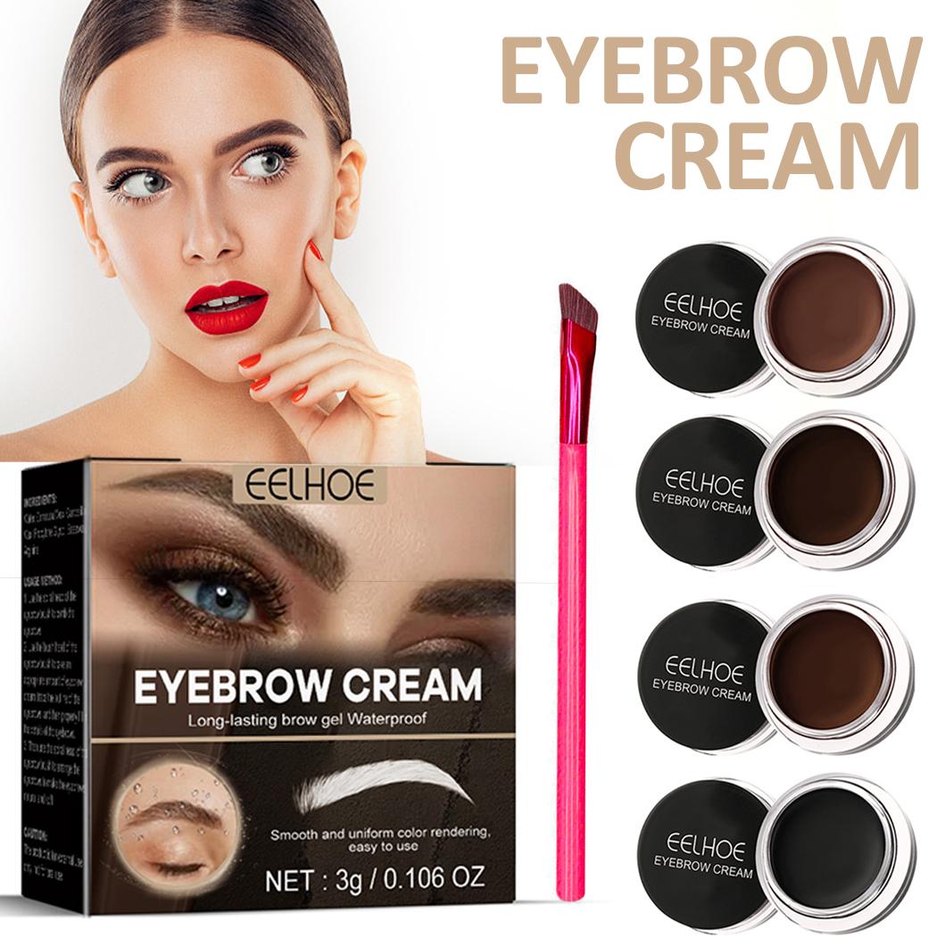 

Pdtoweb Водонепроницаемый гель-крем для бровей с brush Set Eye Brow Длительный макияж
