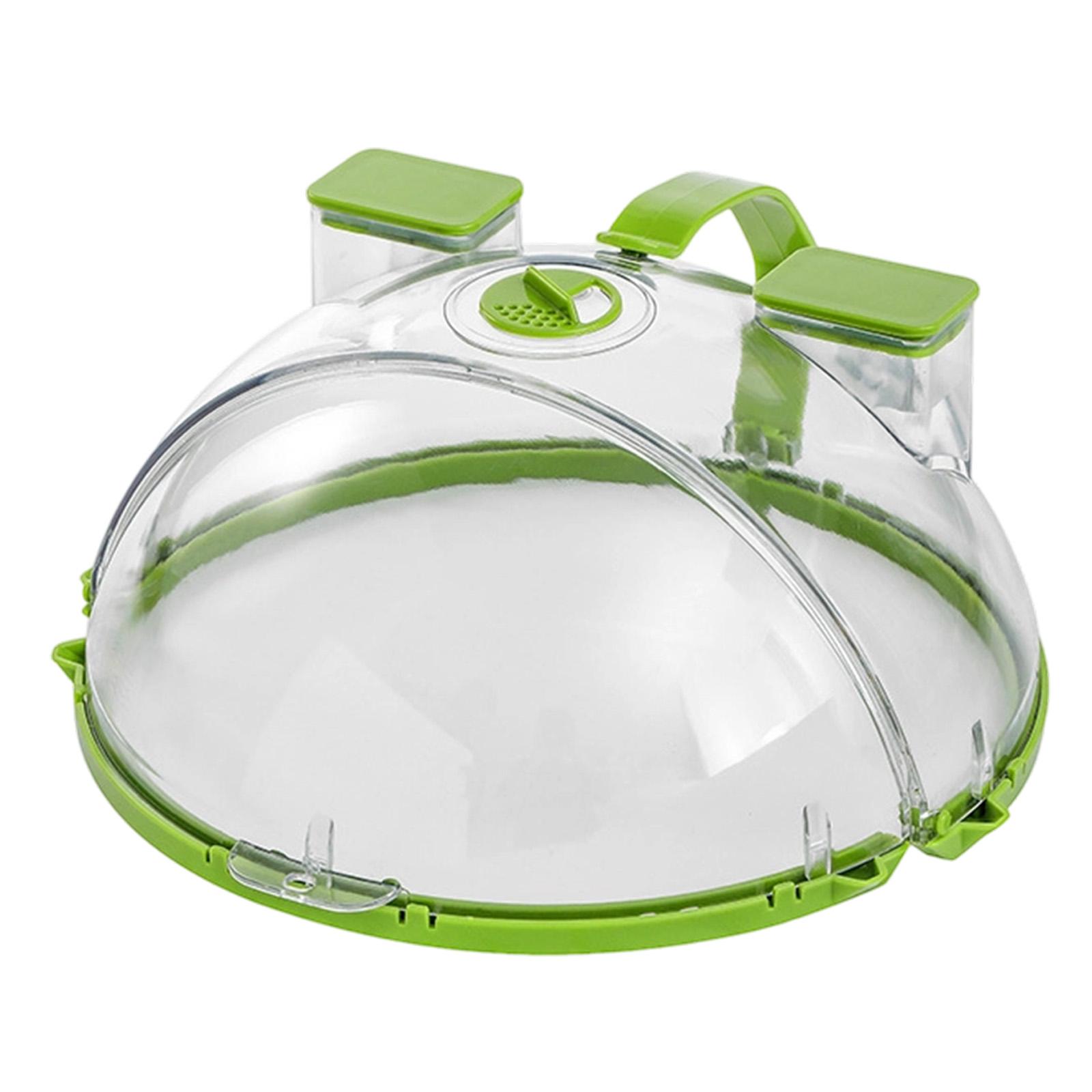 Microwave Cover with Built-in Sink Foldable Silicone Splash Guard Microwave Food Cover with Ventilation for Kitchen Use One Size