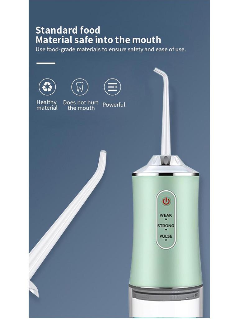 Portable Electric Teeth Cleaning and Water Flosser Device for Home Use
