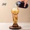 Durable Beer Mug Trophy Glass, 480ml Football Cup, Champion Shaped Soccer Party Gift for Lovers Glass