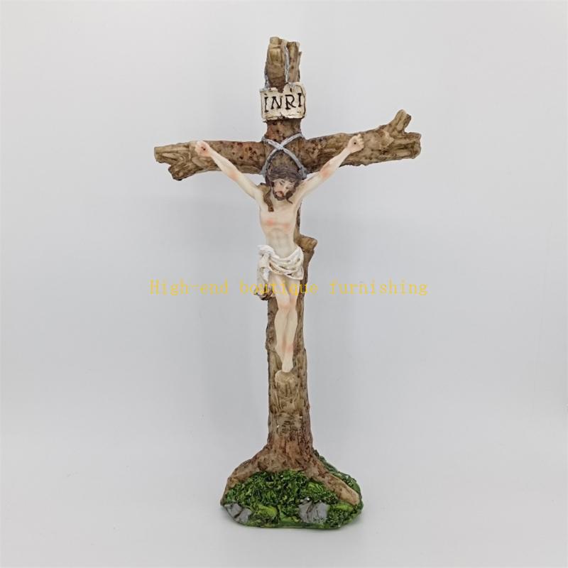 Vintages Styles Resins Crosses Crucifix for Wall or Desk 10.6  Religious Art China Mainland