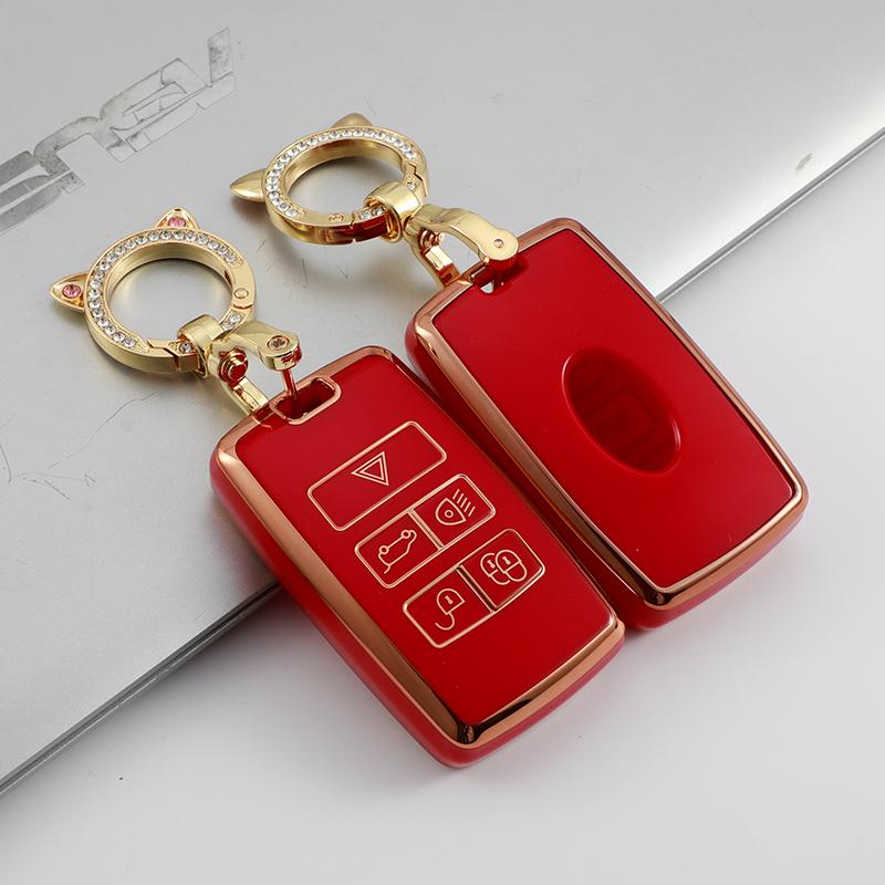 Car Tpu Key Case Cover Ring For Land Rover Range Rover Discovery 5 Sport For Jaguar Xe Xf Xj F Pace Accessories
