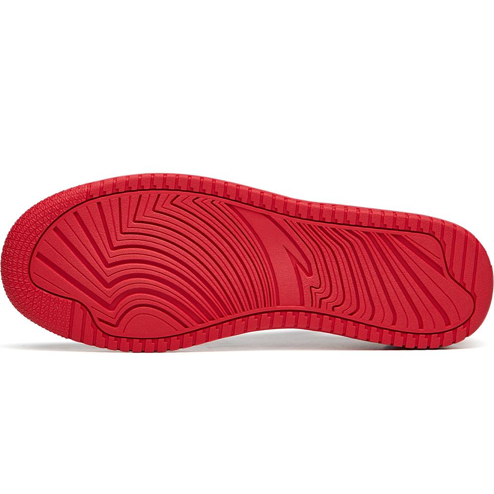 New Anta Life Collection Anti Slip Wear Resistant Low Top Skateboard Shoes Men's Black White Red 912138012-4
