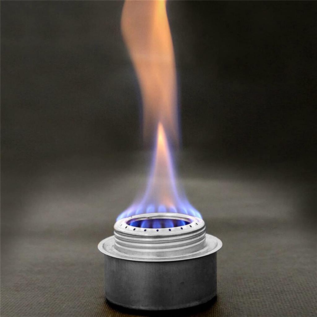 Portable Camping Alcohol Stove with Cover, Aluminum Alloy Spirit Stove with Lid, Lightweight Stove Mini Alcohol Stove