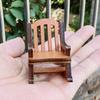 Christmas Doll House Chair Ornament Vintage Miniature Model Chairs for Xmas Living Room Partys Gifts Decor